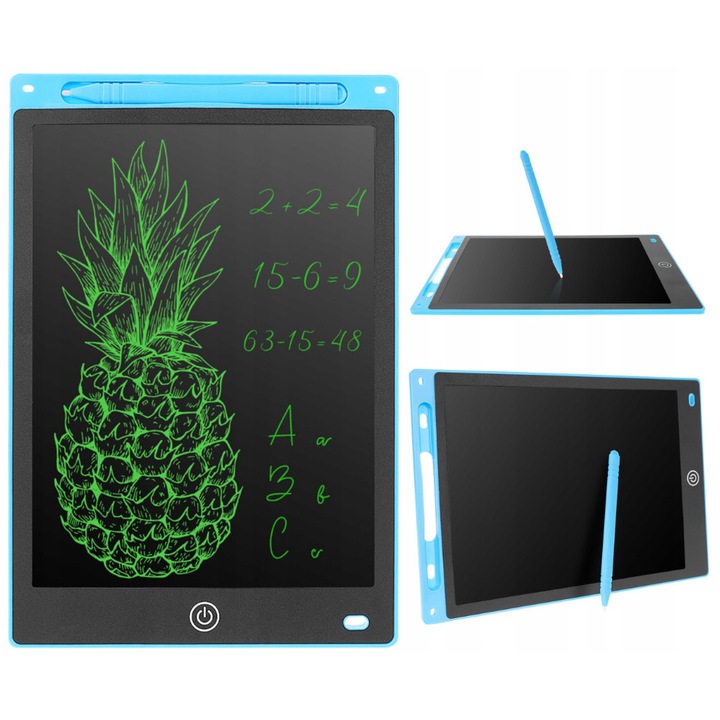 Графичен таблет за писане и рисуване, STYLUS XL, 10-инчов дисплей, компактен и лек, не уморява очите, включен молив, син