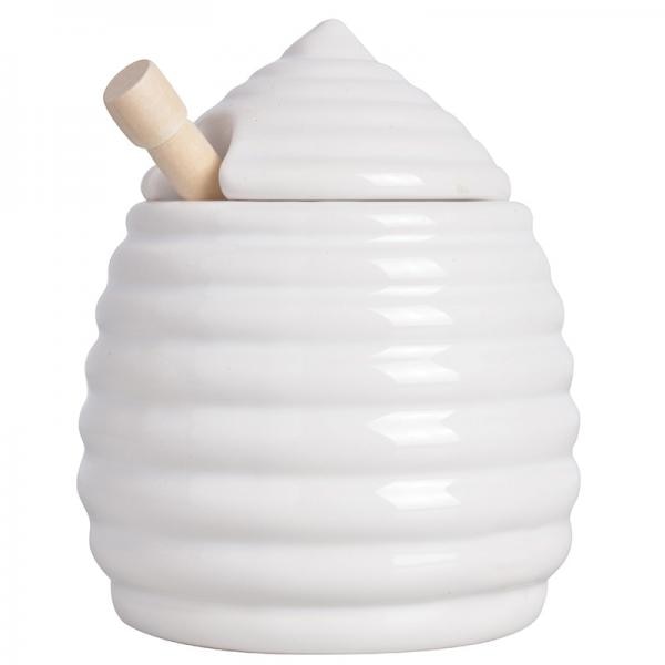 Recipient portelan pentru miere, 13x11 cm