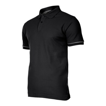 Tricou Bumbac Polo / Negru - L Tricou Bumbac Polo / Negru - L