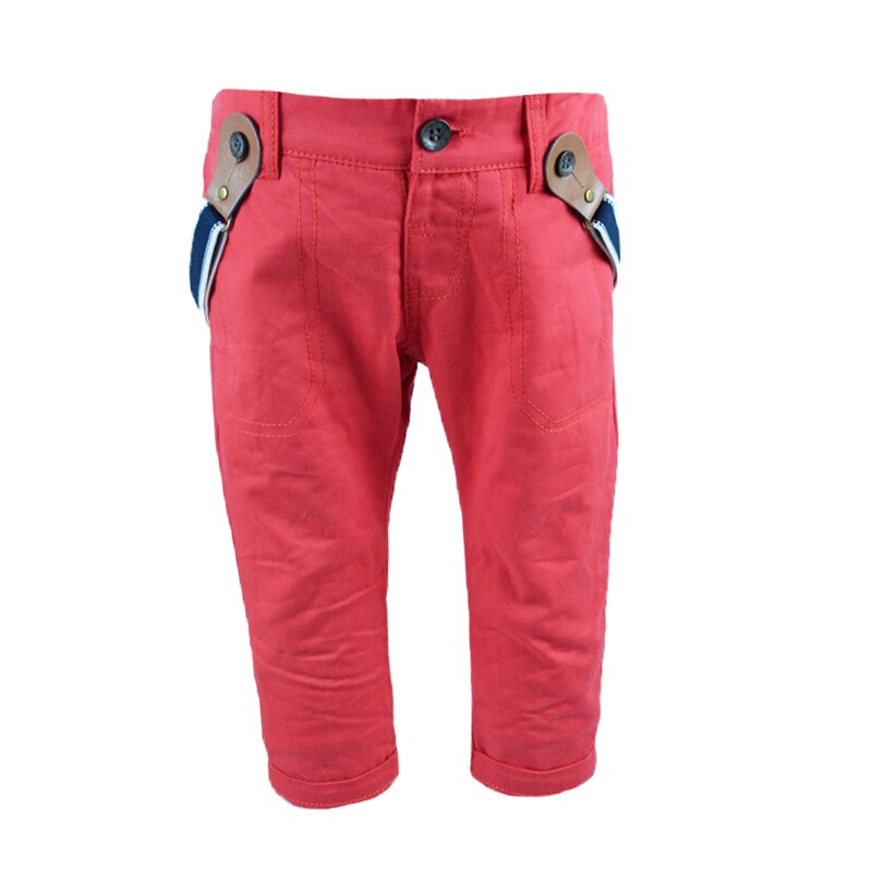 Pantaloni casual pentru baieti Vitamins PTL1719R, Rosu, 80 cm