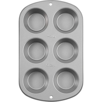 Forma de Copt pentru Briose, Wilton, 6 cavitati, 18 x 28 x 3.2 cm Forma de Copt pentru Briose, Wilton, 6 cavitati, 18 x 28 x 3.2 cm