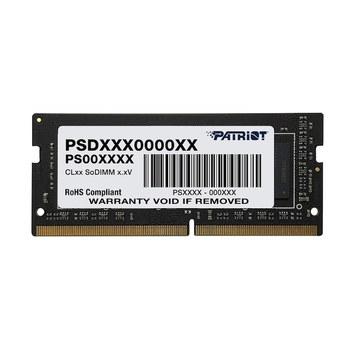 Памет за лаптоп Patriot Signature SODIMM 8GB SC 2666Mhz PSD48G266681S