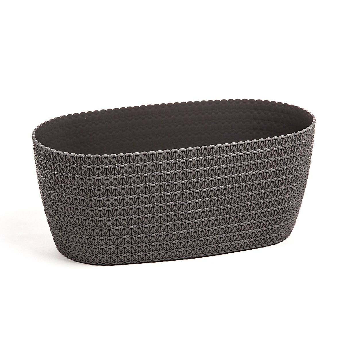 Ghiveci decorativ Lamela, Jersey, 30x20x16 cm, antracit