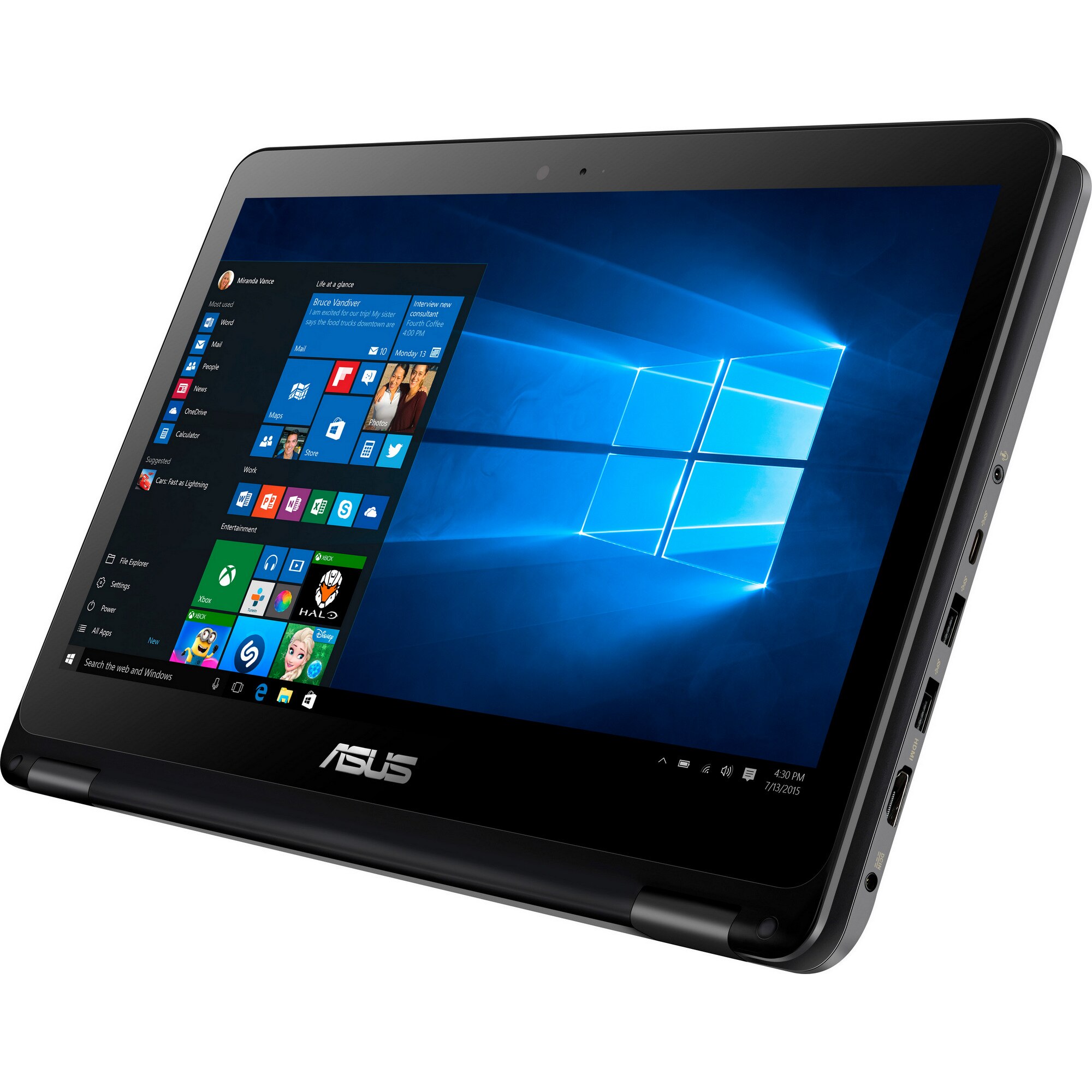 Laptop ASUS TP301UJ-C4017T cu procesor Intel® Core™ i5-6200U  Skylake™, Full HD, Touchscreen, 6GB, 1TB, nVIDIA® GeForce® 920M 2GB, 