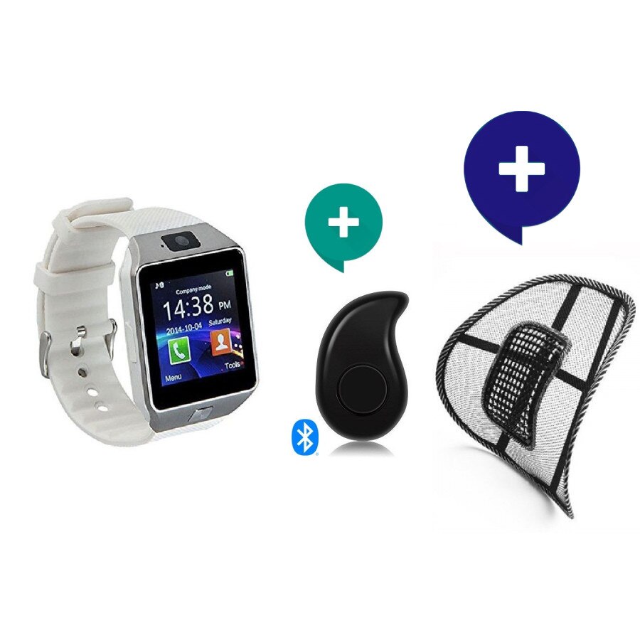 Комплект Комплект Смарт часовник, Smart Watch Black DZ09 със сим карта