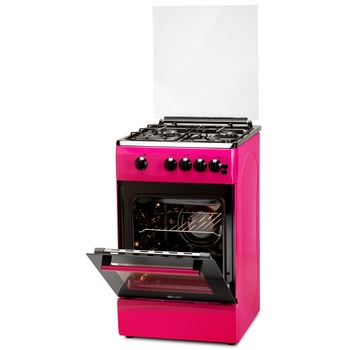 Aragaz LDK 5060 GRAI PURPLE RMV, 4 Arzatoare, Siguranta, Grill, Rotisor, Aprindere, Iluminare, Capac sticla, Roz Aragaz LDK 5060 GRAI PURPLE RMV, 4 Arzatoare, Siguranta, Grill, Rotisor, Aprindere, Iluminare, Capac sticla, Roz