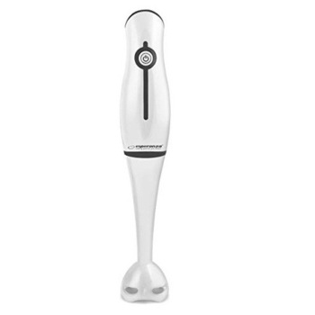 Blender de Mana Esperanza, Putere 250 W, Lame din Otel Inoxidabil, Maner Ergonomic, Alimentare 220 - 240 V, Design Modern, Alb&Negru Blender de Mana Esperanza, Putere 250 W, Lame din Otel Inoxidabil, Maner Ergonomic, Alimentare 220 - 240 V, Design Modern, Alb&Negru