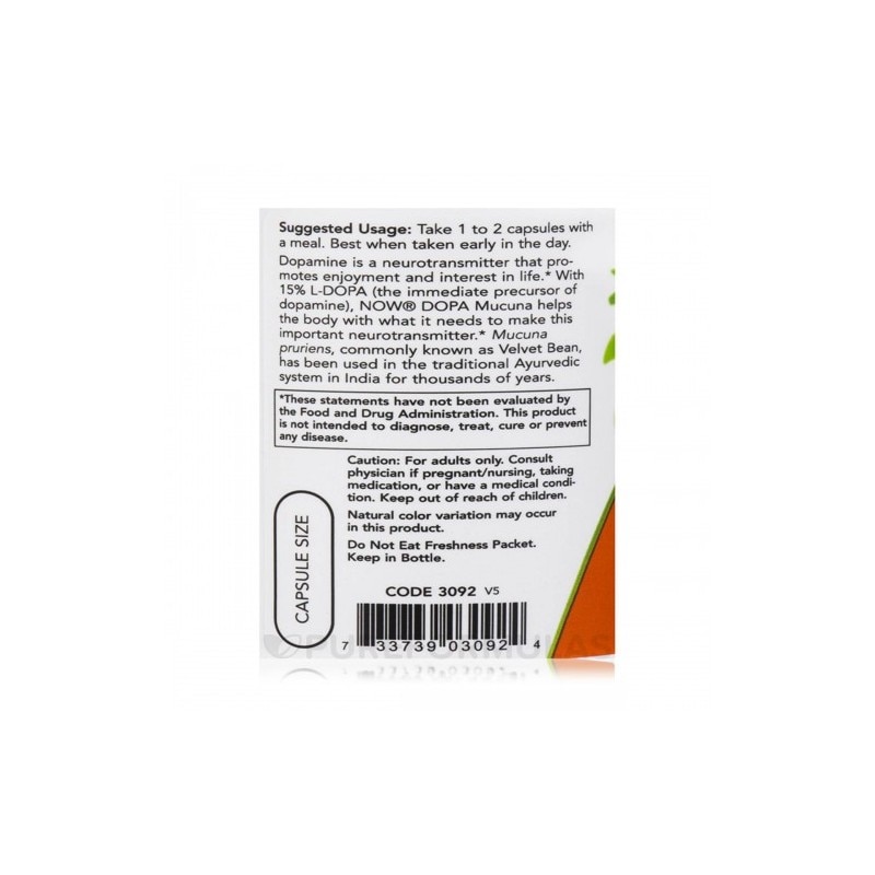 Now L-DOPA Mucuna 90 Capsule838 - eMAG.ro