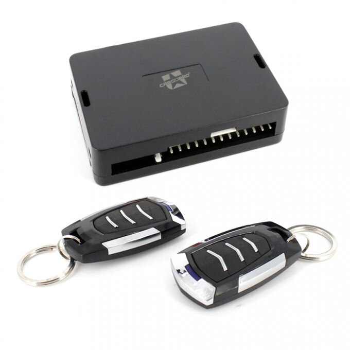 Modul inchidere centralizata Carguard, cu telecomanda,12V, 2 bucati telecomenzi, Fascicul cabluri cu sigurante, Unitate de comanda