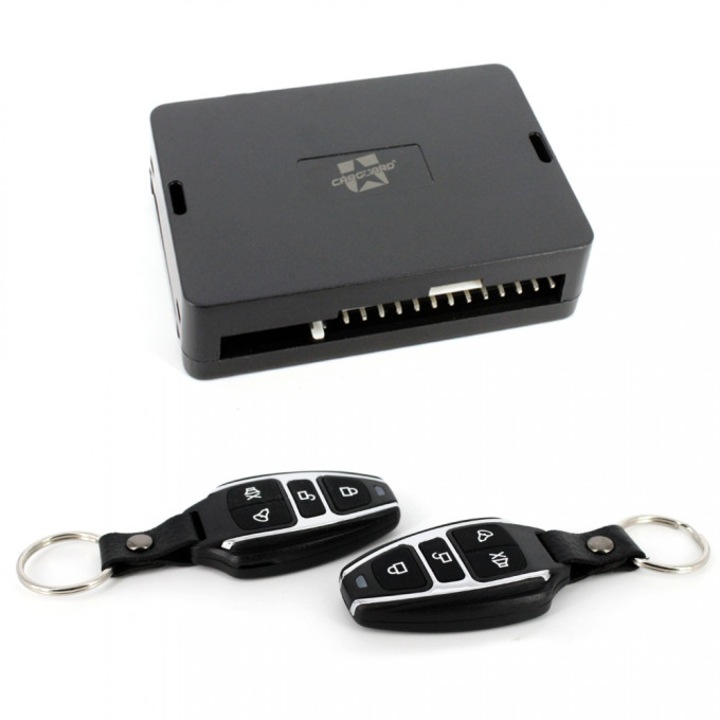 Modul inchidere centralizata Carguard, 12V, 2 telecomenzi, negru