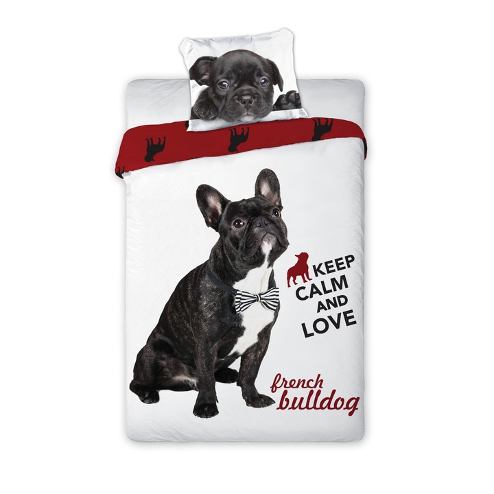 Ágyneműhuzat garnitúra Faro, BEST FRIEND 004, 140x200 cm + 2 db 70x80 cm, pamut