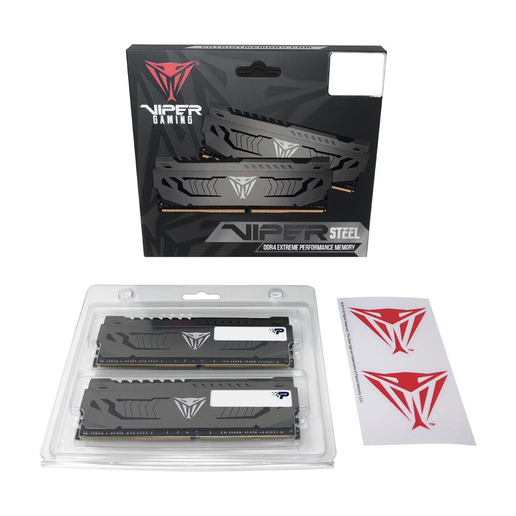 Set 2 module de memorie, Viper Steel, Patriot, 8GB, Negru - eMAG.ro