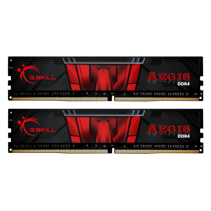 DDR4 G.SKILL Aegis 2400MHz 16GB - F4-2400C17D-16GIS (KIT 2DB)