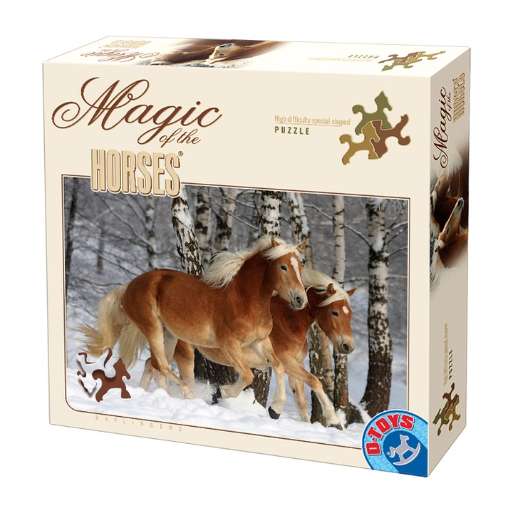 Пъзел D-Toys 2 Horses Haflingers, 239 части