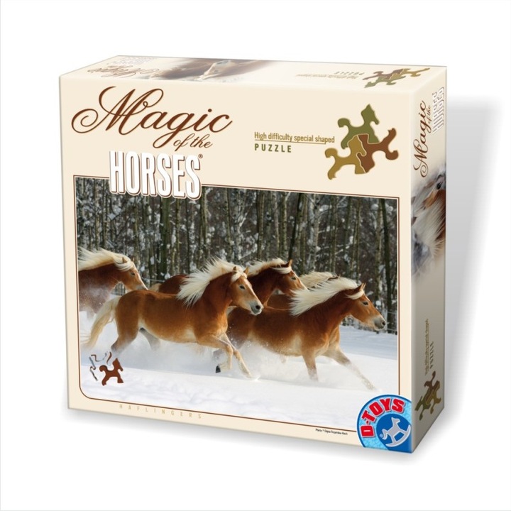 Пъзел D-Toys Horses Haflingers, 239 части