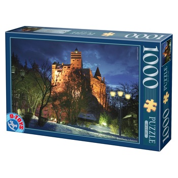 Puzzle D-Toys Romania Castelul Bran Seara 1000 piese Puzzle D-Toys Romania Castelul Bran Seara 1000 piese