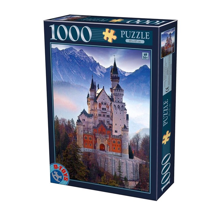 D-Toys - Puzzle Neuschwanstein kastély, Németország - 1 000 darab