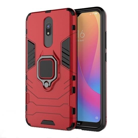 Husa Carcasa Xiaomi Redmi 8,Xiaomi Redmi 8A - iberry Hybrid Rugged Ring Red