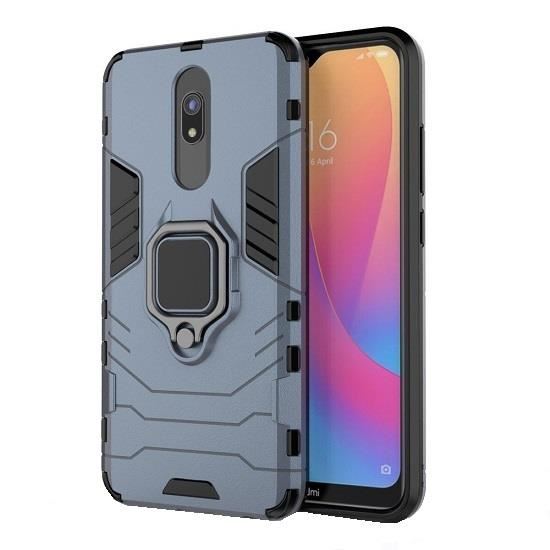 Husa Carcasa Xiaomi Redmi 8,Xiaomi Redmi 8A - iberry Hybrid Rugged Ring Blue