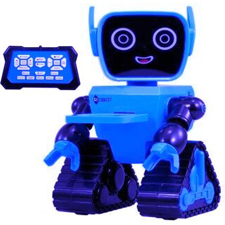 Robotul AKU SMART interactiv Telecomanda, Smart Voice Control, Pusculita, Canta Danseaza Merge, Serveste, Inregistreaza vocile, Sunete Melodii, pentru copii prescolari AK6777