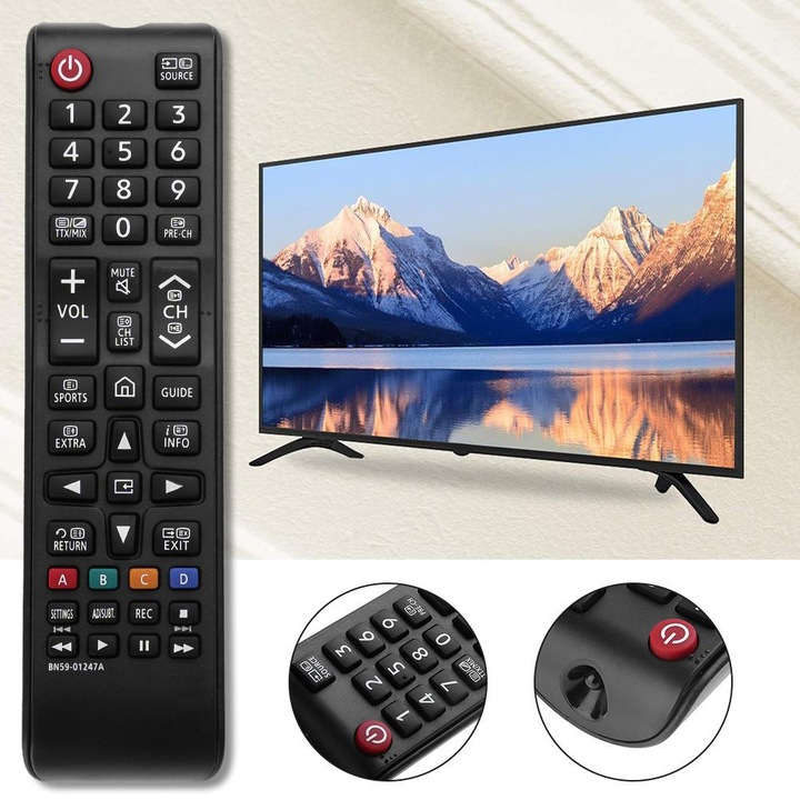 Дистанционно за Samsung Smart TV BN59-01247A, с включени батерии