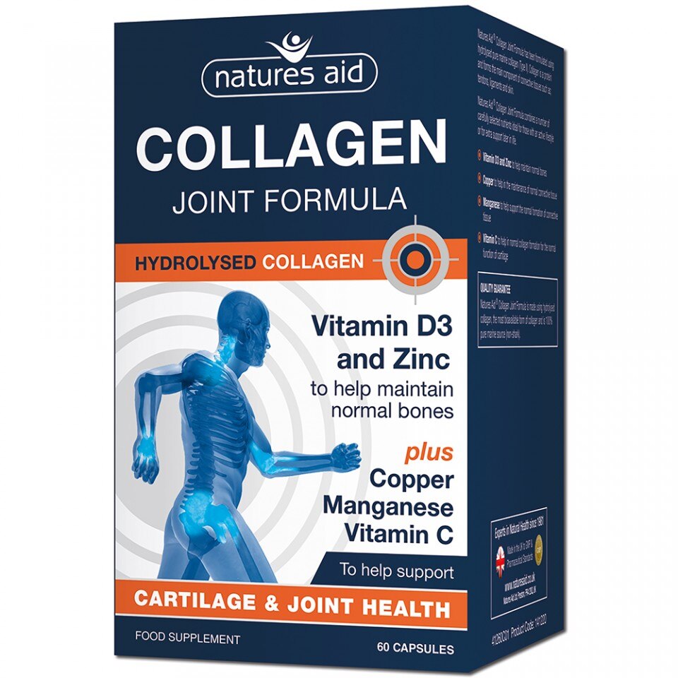 Collagen Joint Formula Natures Aid, 60 capsule