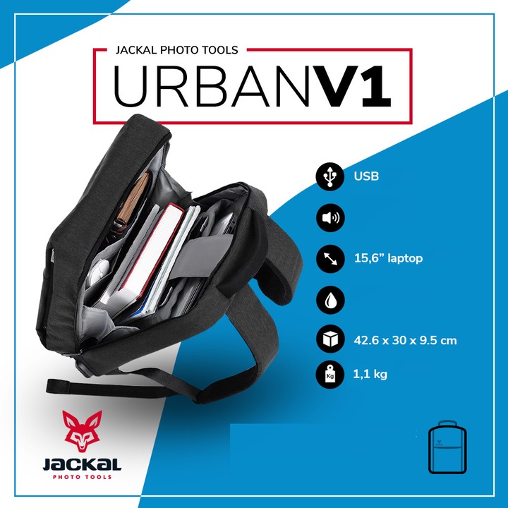 Rucsac , Jackal Urban V1 ,negru
