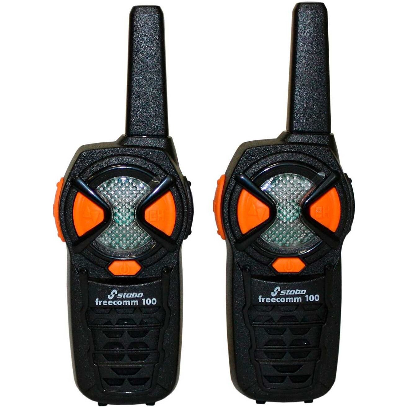 Statie radio PMR portabila Stabo Freecomm 100 0.5W 6CH set cu 2 bucati