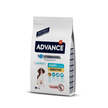 Hrana uscata pentru caini, Advance dog puppy sensitive, 3kg Hrana uscata pentru caini, Advance dog puppy sensitive, 3kg