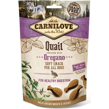 Recompense pentru caini Carnilove Semi-Moist, Prepelita si Oregano, 6 x200 g Recompense pentru caini Carnilove Semi-Moist, Prepelita si Oregano, 6 x200 g