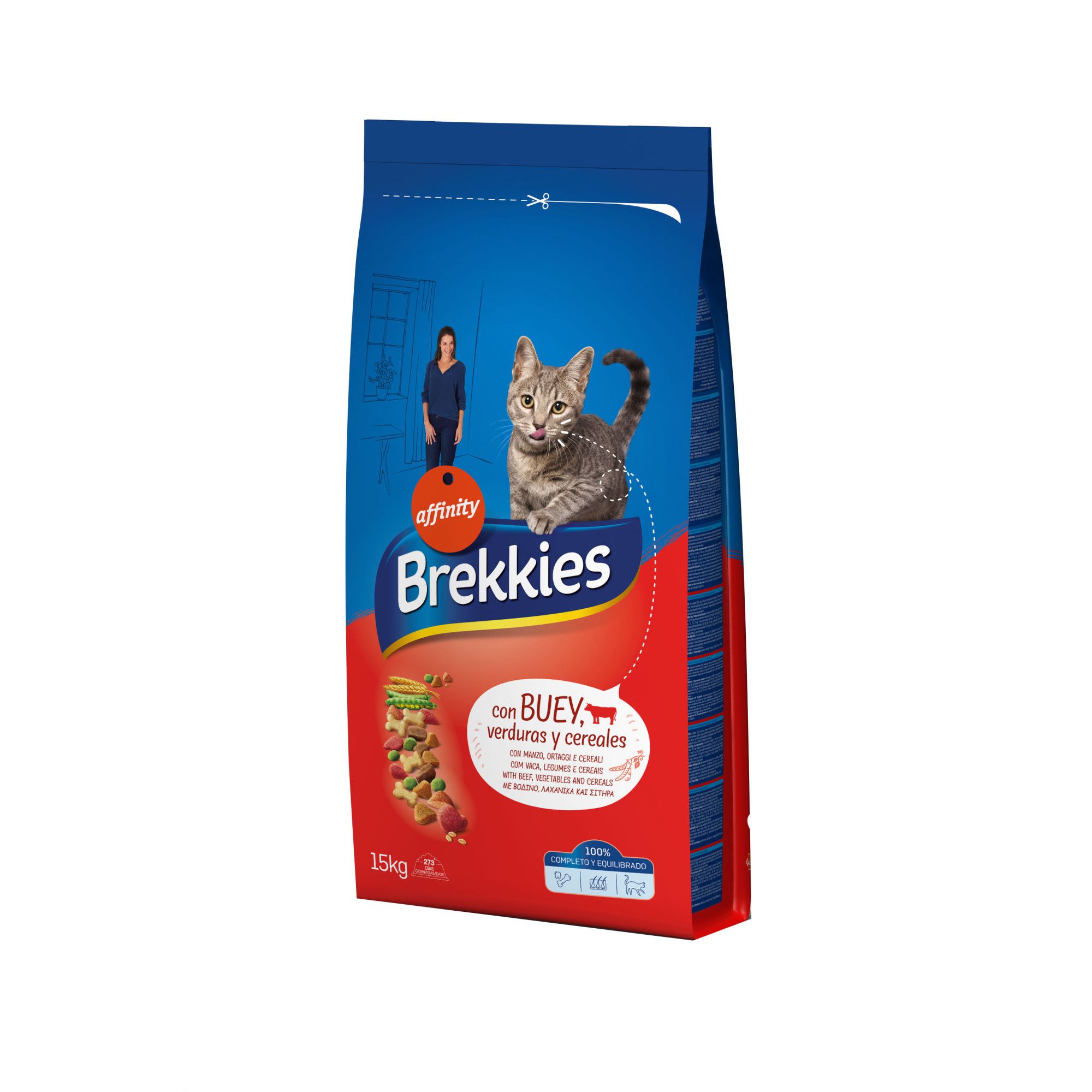 Hrana pisici Brekkies Excel Somon si Cod 15 kg