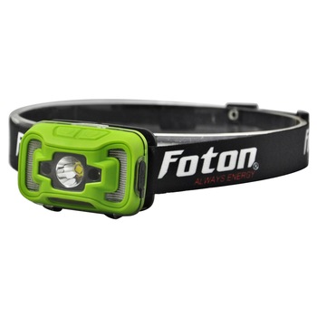 Lanterna frontala FOTON Sport HL5638, led 5W+led COB, acumulator Litiu-Polimer, senzor miscare Lanterna frontala FOTON Sport HL5638, led 5W+led COB, acumulator Litiu-Polimer, senzor miscare
