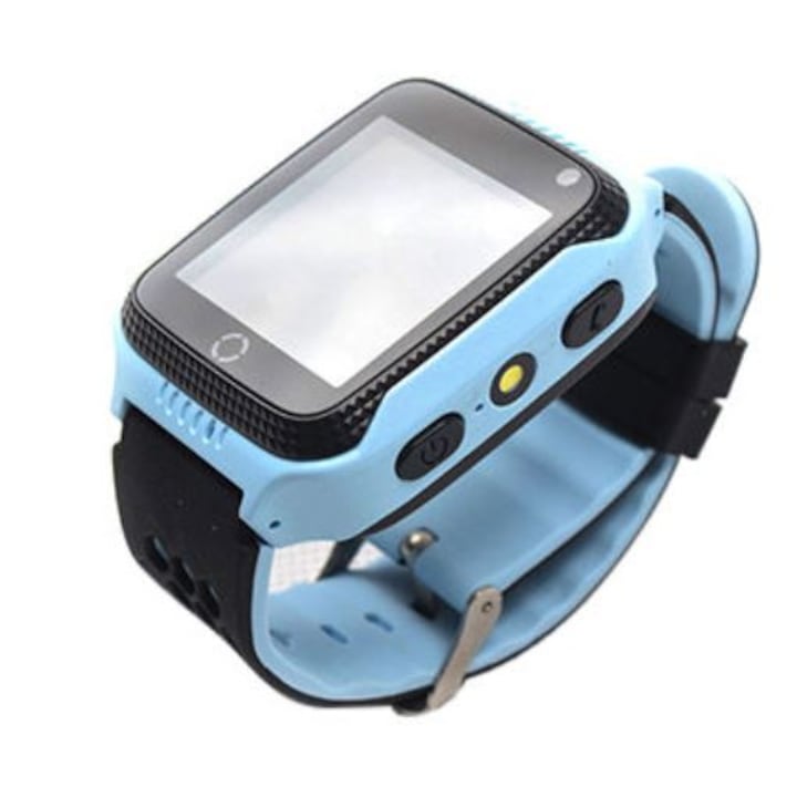 Q528 gyermek okosóra GPS, fényképező, ledlámpa, érintőkijelzős - kék