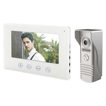 Video-Interfon 3in1 SMART Home , ultra-plat cu diagonala de 7 inch , Deschidere usa , WiFi , Iluminare pe timp de noapte , LED culoare rosie , Captare foto/video a vizitatorului , Alb Video-Interfon 3in1 SMART Home , ultra-plat cu diagonala de 7 inch , Deschidere usa , WiFi , Iluminare pe timp de noapte , LED culoare rosie , Captare foto/video a vizitatorului , Alb
