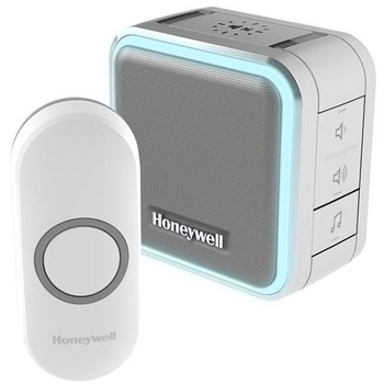 Sonerie fara fir/Wireless HoneyWell , Alimentare 230V - 50Hz , Raza de actiune 150 m , Volum 84 dB , Lumina discreta HALO , Lumina LED , Buton cu protectie IP55 , Alb Sonerie fara fir/Wireless HoneyWell , Alimentare 230V - 50Hz , Raza de actiune 150 m , Volum 84 dB , Lumina discreta HALO , Lumina LED , Buton cu protectie IP55 , Alb