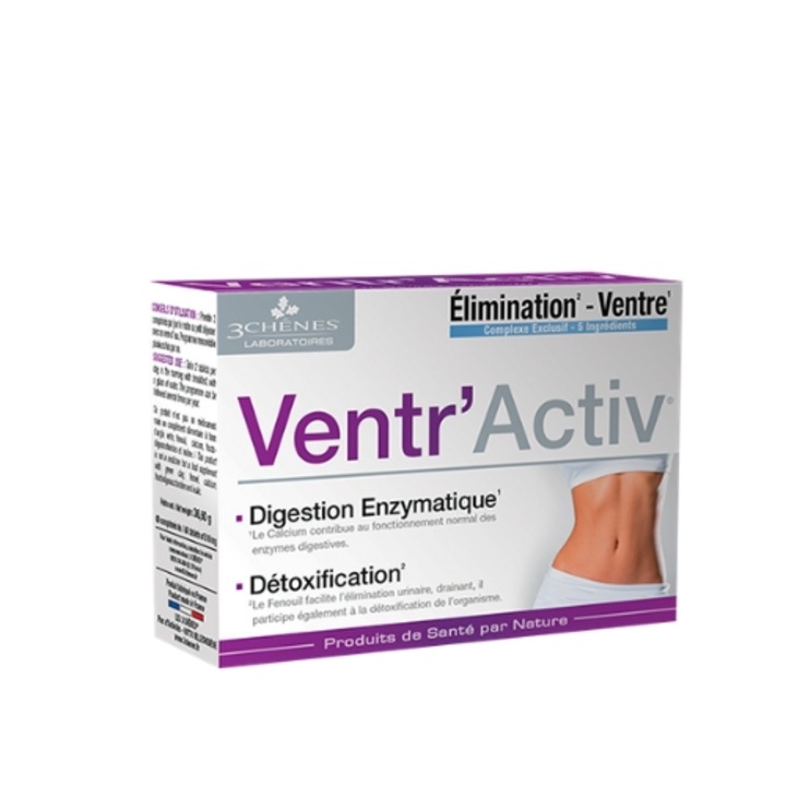 Хранителна добавка 3Chenes Плосък Корем за комфорт на храносмилателната система 60таблетки