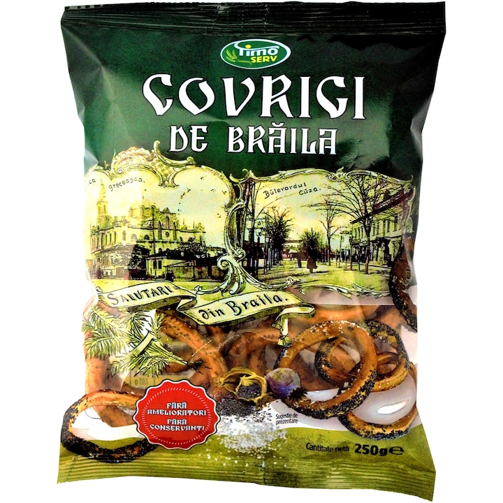 Covrigi de Braila 250g - Cutie cu 25 pungi