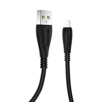 Cablu de date Borofone BX38 fast lightning 1m negru Cablu de date Borofone BX38 fast lightning 1m negru