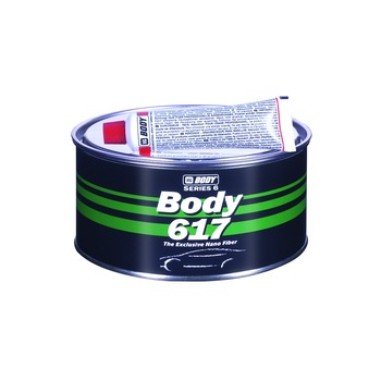 Chit poliesteric cu fibra de sticla 617 nano fiber, HB Body, verde, 0.5 kg Chit poliesteric cu fibra de sticla 617 nano fiber, HB Body, verde, 0.5 kg