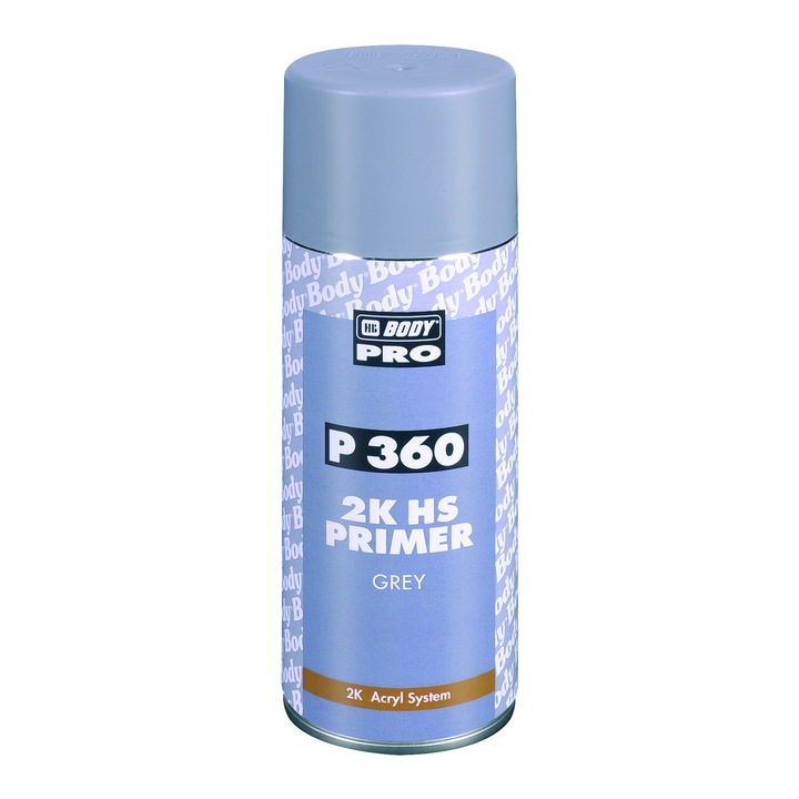 Spray 2k primer 360, HB Body, grey, 400 ml