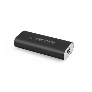 Acumulator extern Esperanza Power Bank Hadron, 4400 mah, Negru - Esperanza Acumulator extern Esperanza Power Bank Hadron, 4400 mah, Negru - Esperanza