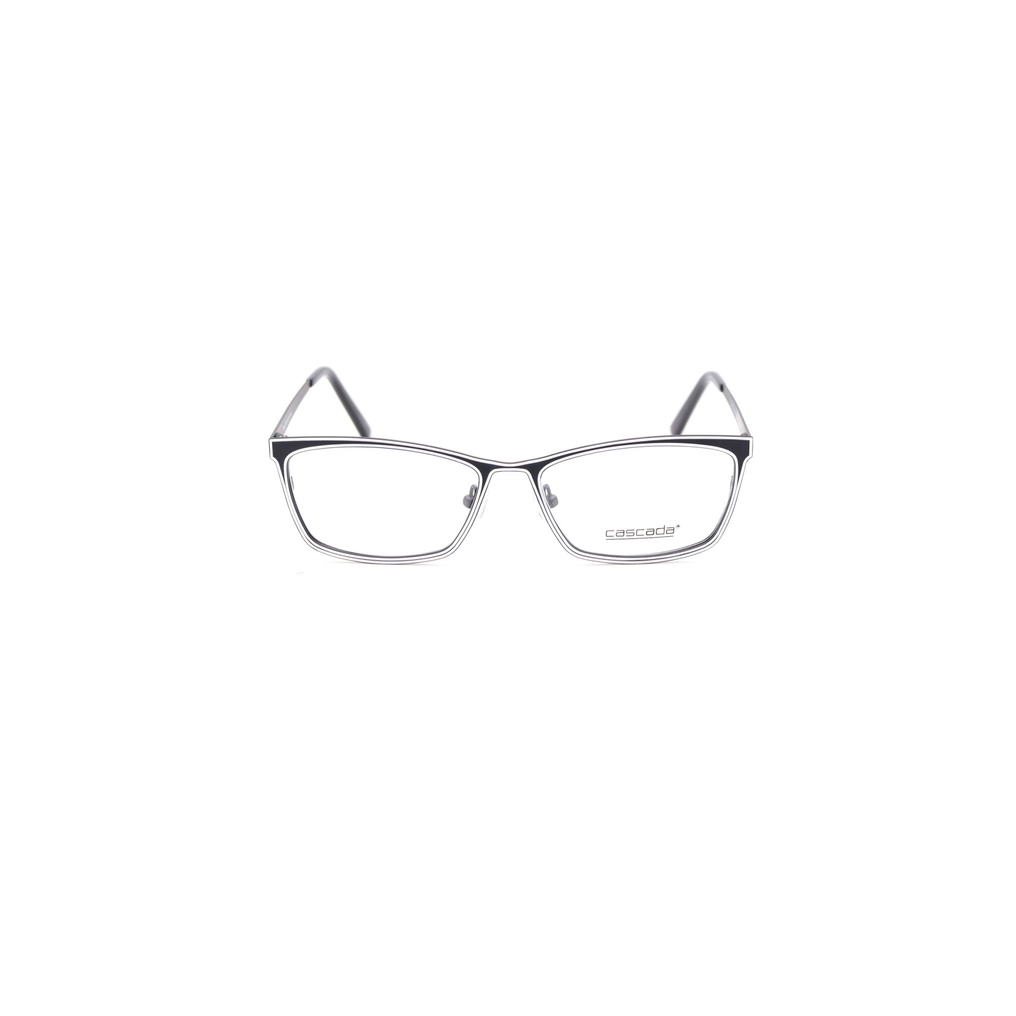 Rame ochelari de vedere, Cascada, Dama, D49, 54mm, Negru/Alb