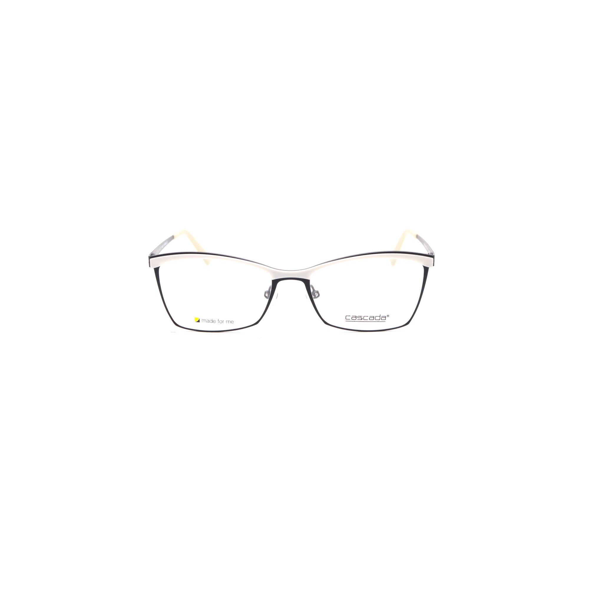 Rame ochelari de vedere, Cascada, Dama, 54mm, Negru/Alb