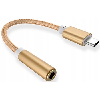 Adaptor Co2 2in1, USB-C, Jack 3.5mm, Auriu Adaptor Co2 2in1, USB-C, Jack 3.5mm, Auriu