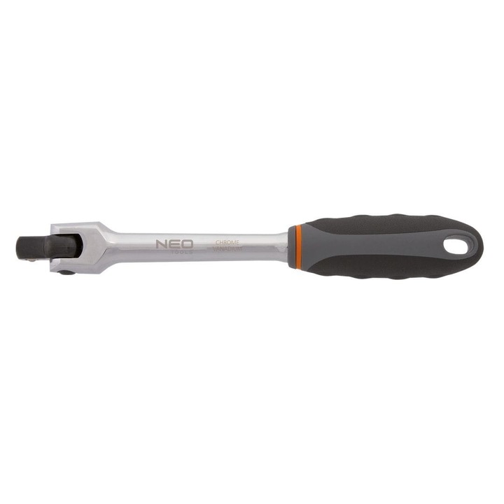 Antrenor cu cap articulat NEO 08-559, 1/2", 250 mm, Otel, Crom