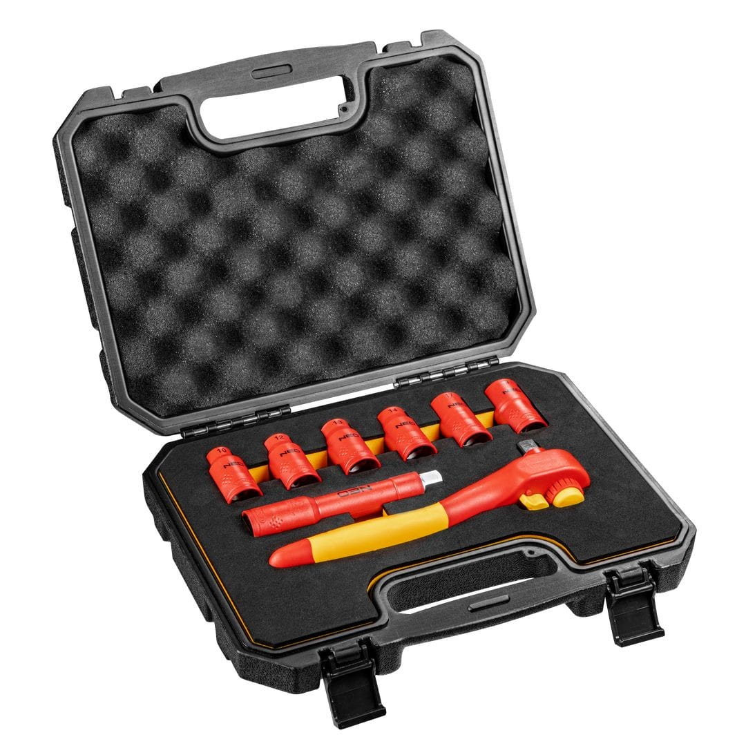 Trusa de tubulare cu biti Neo 01-307, CrV, 1/2