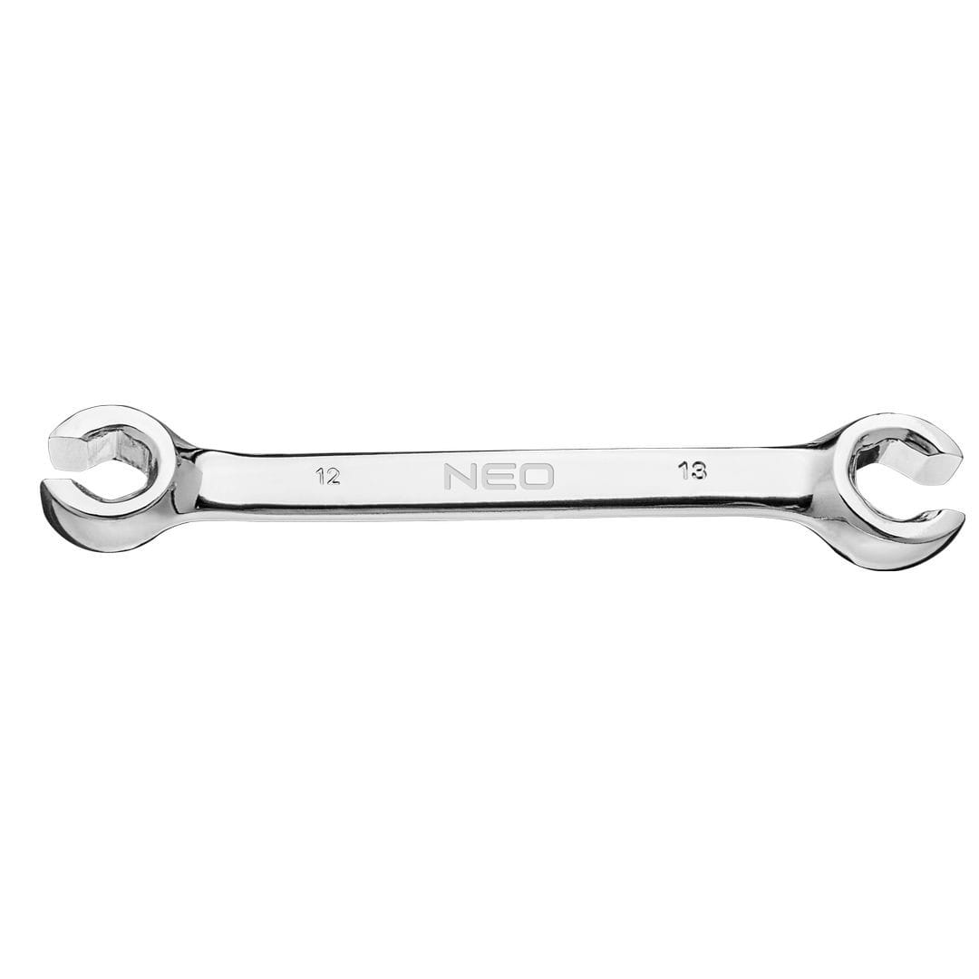 Cheie combinata semi-inelara Neo 09-147, Otel crom vanadiu, 12 x 13 mm