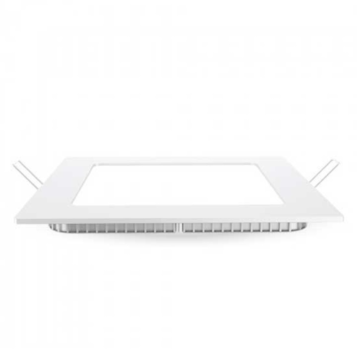 Panou LED premium, V-TAC, incastrabil, 8W - Patrat, 6000K Alb rece, driver inclus