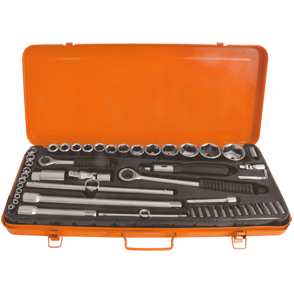 Trusa chei tubulare cu accesorii Evotools 609034, 4-32 mm, valiza metalica, 52 piese