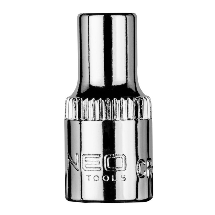 Cheie hexagonala NEO 08-444, 1/4", 5 mm, Otel, Crom